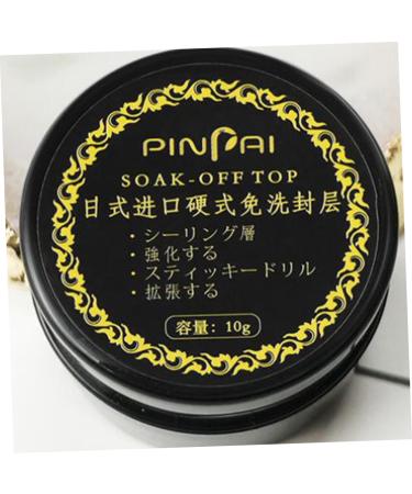 minkissy 1pc Nail Art Adhesive Builder Uv Top Coat Clear Uv Gel Nail Art Top Coat Gel Polish Glue Nail Builder Gel Nail Art Glue Clear Coat Nail Polish Nail Gel Nail Art Gel 4 in 1 Decorate 3.5*2.5*0.5cm Black - Buy Online on GoSupps.com