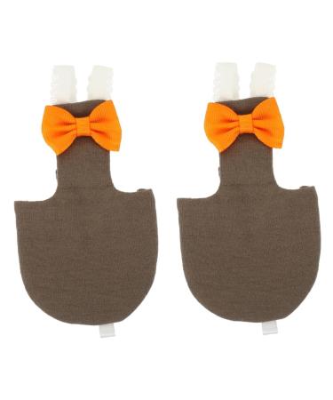 FOMIYES 2pcs Cocktail for Nappy Pigeon Supply Protector Parakeet Birds Long Bird Lovebird Pet Parrot Flying 14x7cmx2pcs