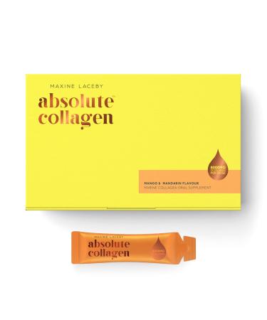 Absolute Collagen Marine Liquid Collagen Supplement for Women - 8000mg Collagen in Each Sachet - Higher Absorption Than Tablets or Powder - Mango & Mandarin Flavour - 14 Sachets per Box Mango & Mandarin 14 Count (Pack of 1)