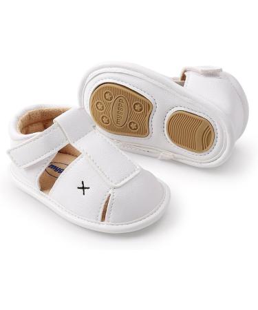 MK MATT KEELY Baby Boys Soft Sole Sandals 12-18 Months White - Toddler Anti-slip Summer Walking Shoes - Buy Online on GoSupps.com
