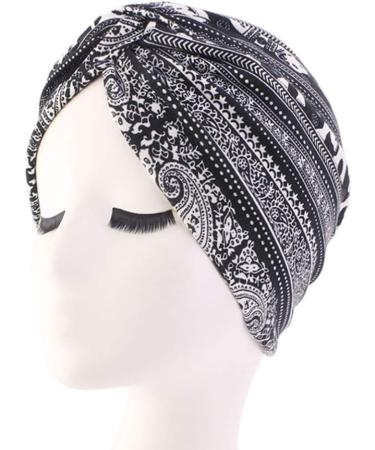 Minkissy 2pcs Sleep Turban Caps for Women | Elastic Chemotherapy Hat | Double Layer Headwear | Soft Sleep Caps - Buy Online on GoSupps.com