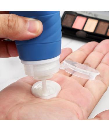Shop Gemice Silicone Travel Bottles Set - 4 Leak-Proof 90ml Containers for Lotion & Shower Gel | BPA-Free & FDA Approved - Perfect for Your Travel Needs! - Buy Online on GoSupps.com