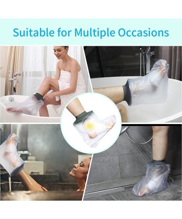 EVERCRYO Waterproof Adult Foot Cast Cover - Reusable Protector for Shower & Bath - Watertight Protection for Broken Foot & Ankle (Grey) - Buy Online on GoSupps.com