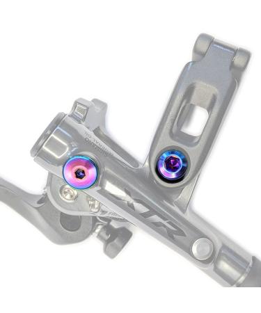 Titanium Brake Hardware Kit | Shimano XTR/XT/SLX/Deore (Oil Slick Anodized)