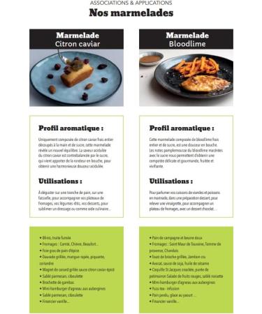 Fruits at Home - Fresh Green Caviar Lemon (60g) Lemon Caviar Marmalade (50g) & Bloodlime Marmalade (50g) - Buy Online on GoSupps.com