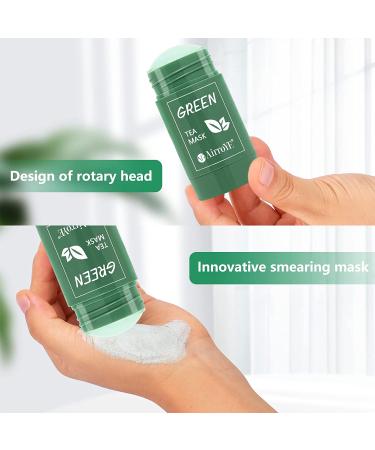 Green Tea Stick Mask - Natural Deep Cleansing & Hydrating Formula for All Skin Types - Buy Online on GoSupps.com
