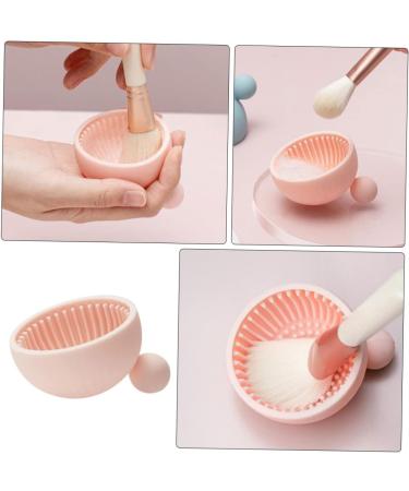 DOITOOL 1pc Silicone Scrub Pad Makeup Gadgets Makeup Brush Drying Stand Hair Brush Rub on Transfers for Crafts Brush Washing Pad Clean Silica Gel Shadow Brush - Buy Online on GoSupps.com
