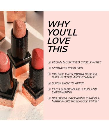 RealHer Girlpower Deep Mauve Moisturizing Lipstick - All-Day Hydration, High Pigment, Creamy Smooth Formula - Buy Online on GoSupps.com