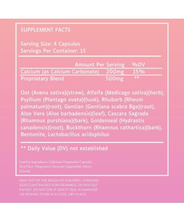 15-Day Gut Cleanse: Natural Detox & Digestive Health Support with Psyllium Husk Cascara Sagrada & Probiotics - 60 Capsules - Buy Online on GoSupps.com