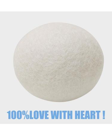 Natural Wool Dryer Balls - Eco-Friendly Fabric Softener Reusable Reduces Wrinkles & Drying Time - Buy Online on GoSupps.com
