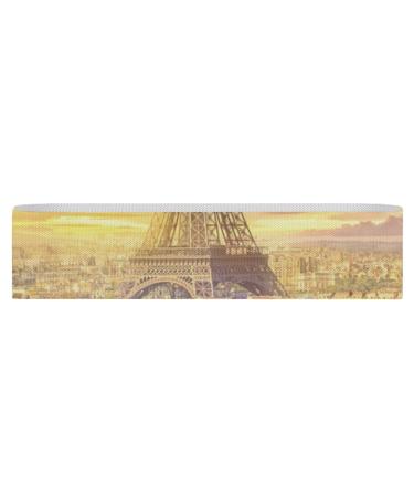 Paris Eiffel Tower Art Resistance Bands for Working Out Non-slip Legs Booty Yoga Straps Physical Therapy Aids