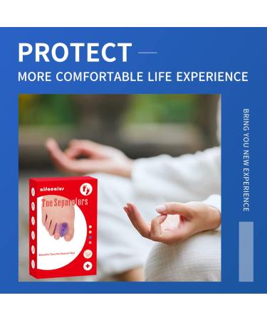 8 Pack Toe Separators & Straighteners for Hammertoe & Bunions - Gel Spacers for Crooked Toes, Overlapping, & Hallux Valgus - Bunion Relief Pads - 4 Colors - Buy Online on GoSupps.com