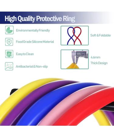 24in Silicone Wheelchair Push Rim Covers 1 Pair on-Slip Wear-Resistant Hand Push Cover Easy Installation/Easy Cleaning for Reduce Hand Wrist Forearm Sprains Purple - Buy Online on GoSupps.com