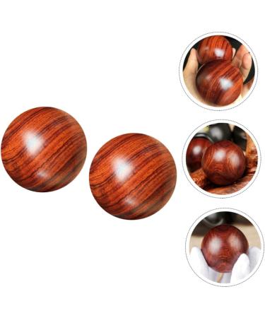 Clispeed 4-Piece Solid Wood Spiky Massage Balls - Foot & Hand Gymnasium Massage Meditation & Relaxation - Buy Online on GoSupps.com