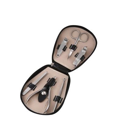 Nail Clippers Set Stainless Steel Manicure Clippers Nail Clippers Set Portable 8 Pieces Red Man and Woman