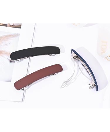 Shop 3-Piece Vintage French Hair Clips for Women | Automatic Medium Hair Clips for Thin Fine Hair - Multi Colors - Buy Online on GoSupps.com