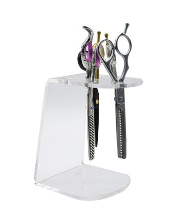 Salon Shear Holder Acrylic Rack Salon Shear Holder Clear Stylist Tool Rack 6 Holes Combs Storage Container For Barber Shop Home