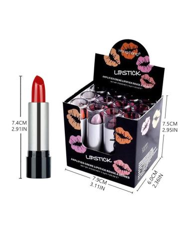 Mattes Lipstick Set - 12 Velvety Durable Lipsticks & Gloss for Women | Perfect Beauty Cosmetics Gift for Girls - Buy Online on GoSupps.com