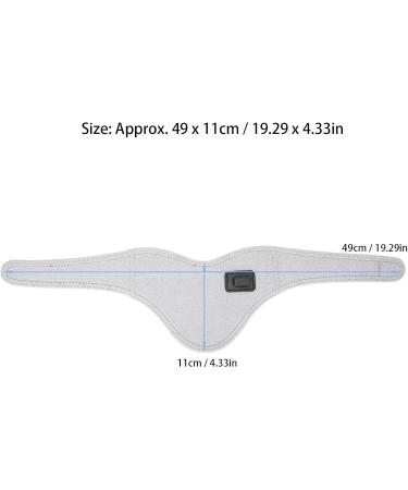 Neck Heating Pillow - Adjustable USB Heated Wrap for Neck Pain Relief | Supportive Gray Heating Pad - Buy Online on GoSupps.com