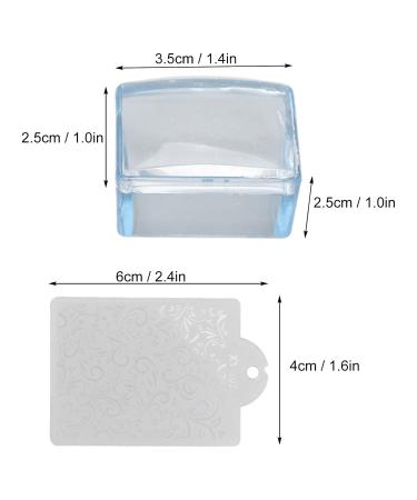 Clear Jelly Nails Stamper - DIY Flower Pattern Nail Art Tools for Easy French Manicure - Buy Online on GoSupps.com