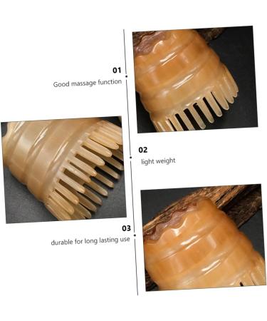 Tovinanna Horn Shampoo Massage Comb | Natural Hair Washing & Scalp Massager for Smoother Hair - Buy Online on GoSupps.com