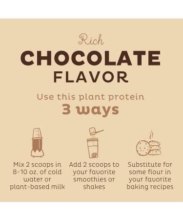 KOS Organic Chocolate Plant-Based Protein Powder - Vegan, Keto-Friendly, Gluten-Free, Dairy-Free - 1.3 lbs (15 Servings) - Buy Online on GoSupps.com