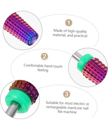 Ipetboom Faux Nails 1pc Nail Polisher Purple Alloy Manicure Nail Drill Artificial Nails - Buy Online on GoSupps.com