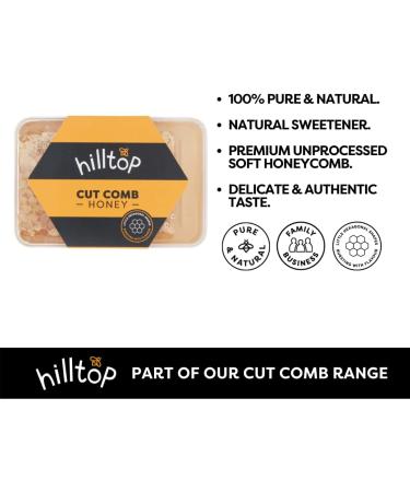 Hilltop Honey Cut Comb Slab 200g - Pure & Natural | Premium Quality, Certified Kosher | Dairy, Nut & Gluten Free | Authenticity Tested - Buy Online on GoSupps.com