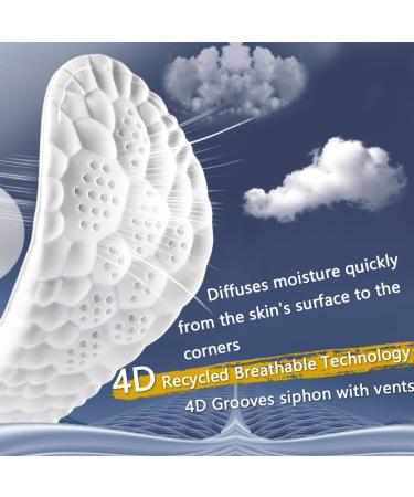 Buy 3 Pairs Cloudstride 4D Insoles for Men & Women - Super Soft U-Shape Memory Foam Breathable Shock Absorption Ankle Protection (11-12 Black) - International Shipping Available - Buy Online on GoSupps.com