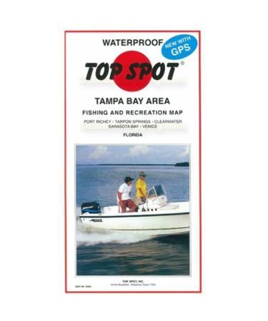Topspot Map N202 Tampa Bay Area Fishing and Recreation Map Port Rickey to Venice