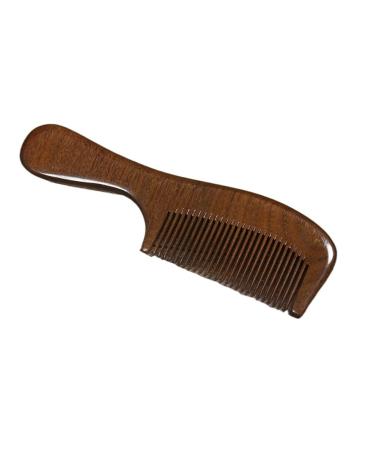 Peigne Wooden Comb Large Black Woodcomb Antihair Loss Wide Teeth Household Straight Curly Hair Portable Comb Lettering(20cm-1)