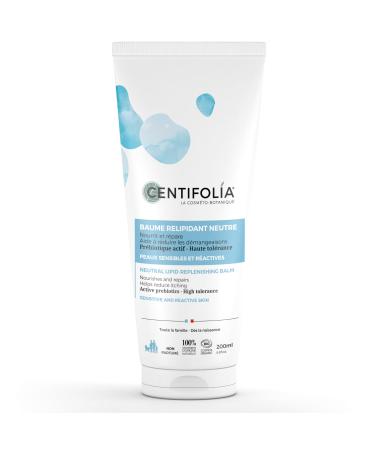 CENTIFOLIA | Neutral Lipid-Replenishing Balm | Nourishes and repairs the skin | Helps reduce itching | Active prebiotic | Unscented | Made in France | Organic | Vegan | 200ML