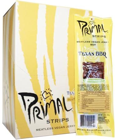  Primal Vegan Jerky Primal Vegan Jerky | Soy - Texas Barbecue Jerky | 3 x 28g - Buy Online on GoSupps.com