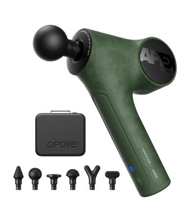 Opove Massage Gun Fascia Percussive Muscle Massager 14.5mm Newest, for Back Pain Relief Workout Recovery in Gym Home Office Daily Massage, Ergonomic for Effortless to Use, Apex Green