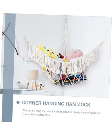 Magiclulu Yoga Ball Stand & Plush Toy Hammock - White Cotton Network for Kids' Storage & Play - Buy Online on GoSupps.com