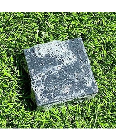 Pine Tar Soap for Men - Handmade Natural Bar Soap with Pine, Basil, Orange, Activated Charcoal & Volcanic Pumice - Buy Online on GoSupps.com