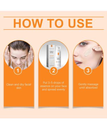 Retinol Serum for Face - Vitamin C Serum - Face Serum for Women - Hydrating Serum for Dark Spots - Anti Aging & Wrinkle Face Serum - Brighten & Plump Skin - Buy Online on GoSupps.com
