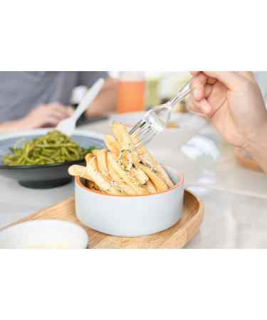 POSATE Heavy Weight Clear Disposable Plastic Forks - 100 Count - Buy Online on GoSupps.com