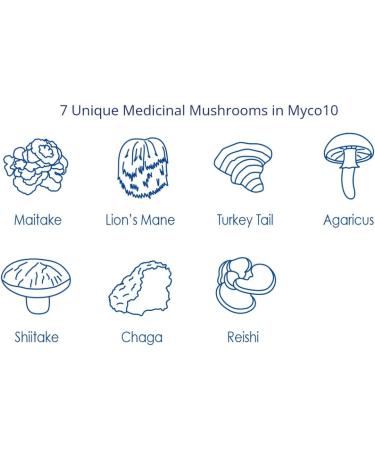 CanPrev Myco10 Mushroom Complex | 360g Powder | Turkey Tail Mushroom Powder | Lion' Mane Mushroom Supplements - Chaga Mushroom Powder | Reishi Mushroom Powder | Immunomodulating | Mushroom Immune Support - Buy Online on GoSupps.com