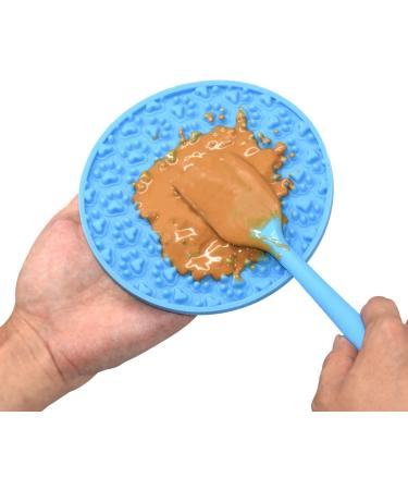 Bangp Dog Lick Pad - Sluggish Feed Mat for Bathroom Training Distraction Mat & Treat Pad with Strong Suction (Blue Paw) - Buy Online on GoSupps.com