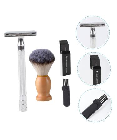 FRCOLOR Manual Shaver Set for Men | Beard Trimmer & Grooming Tool Kit | Old Fashioned Razor & Shaving Brush - Buy Online on GoSupps.com