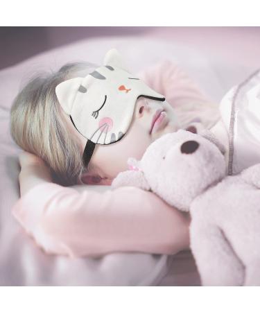 Cute Animal Sleep Mask Set for Kids - 6 Soft & Lightweight Eyeshades for Girls, Teens - Funny Cat Blindfolds - Perfect for Kitty Slumber Party Favors - Buy Online on GoSupps.com