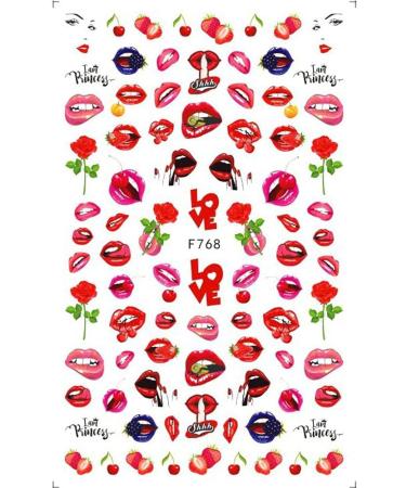 4Sheets Easy To Use Fruit Nail Art 3D Self-Adhesive Design Sticker Nail Stickers Decoration - Buy Online on GoSupps.com