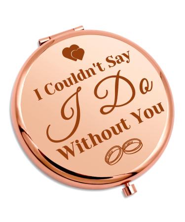 Bridesmaid Thank You Gift for Women Wedding Gift Pocket Makeup Mirror Maid Of Honor Gift For Girls Sister Friend Travel Compact Mirror Bridal Shower Gifts Engagement Gift For Her Compact Makeup Mirror