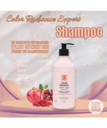  Sacha Care Expert Color Radiance Shampoo - Pomegranate and Niacinamide for color-treated hair - Preserves shine and health 500 ml - Buy Online on GoSupps.com