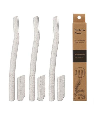 Kgduyc razor eyebrows wet razor small razor blades body women's razor women's face razor eyebrow razor (3 pieces in the box)