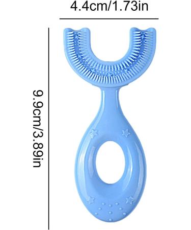 Soft Bristle U-Shaped Silicone Toothbrush for Children - 360-Degree Food-Safe Cleaning for Ages 6-12 - Buy Online on GoSupps.com