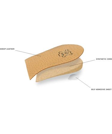 Heel Lift Elevator Heel Raise Heel Pad Orthotic Wedge Shoe Pad Many Widths and Heights Leather Cover Kaps Topmed Supplied to NHS 2 Pieces Left and Right height 30 mm / 1.2 inch - size M - Buy Online on GoSupps.com