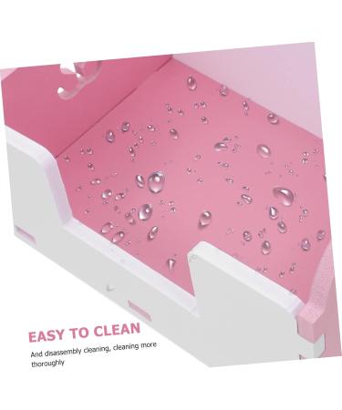 BESPORTBLE 1pc Hamster Toilet Guinea Pig Toilet Small Animal Bathtub Hamster Litter Toilet Pet Toilet Pink PVC 15x10cm Pink - Buy Online on GoSupps.com
