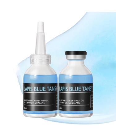 Lapis Lazuli Blue Tansy Facial Oil Moisturizing Serum Deep Nourishing & Hydrating Serum to Keep Skin Balanced Strengthens Skin Barrier Face Serum for Ance Fine Lines for Women